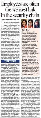 Times of India - It’s crucial for youngsters to be cyber aware: Experts