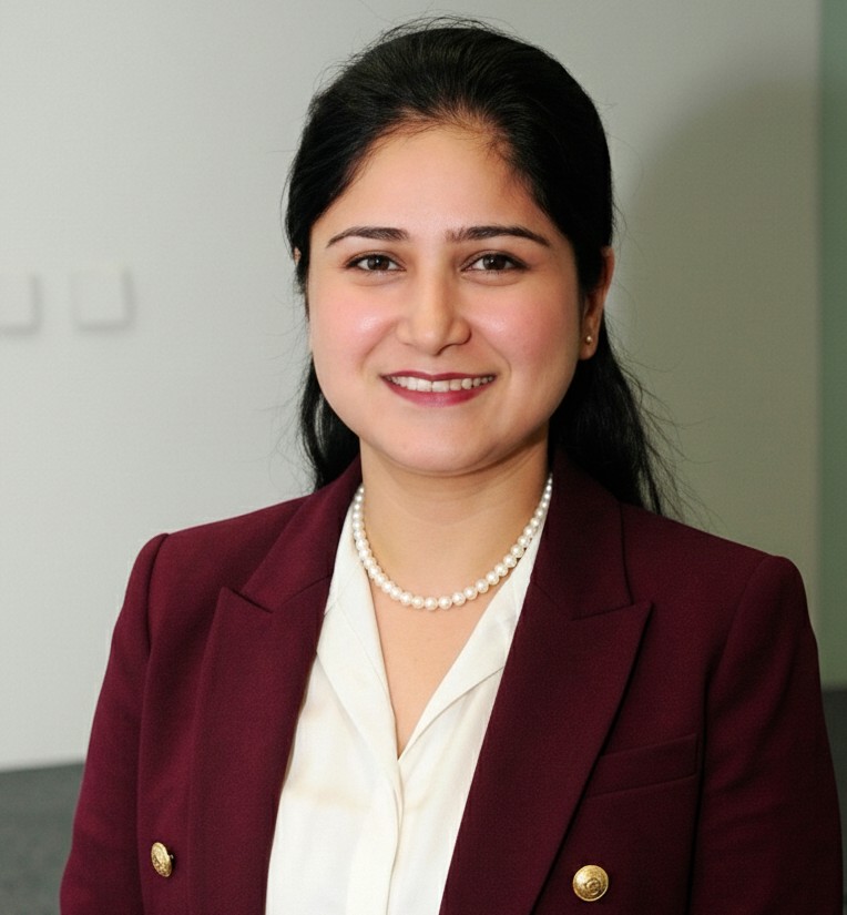 Professional Headshot — Burgundy Blazer