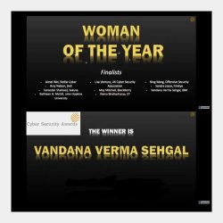 Winner - Cyber Security Woman of the Year Award 2020