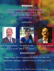 IIT Kanpur Delhi Chapter 2021 - Discussion on Cyberthreats and Darkweb scare