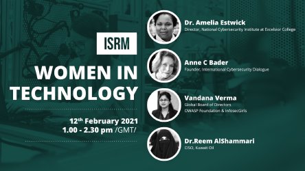 ISRM 2021 - Global Roundtable hosted by the ISRM Women in Security Sisterhood group.