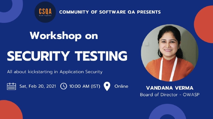 Security Testing Workshop 2021 for CSQA