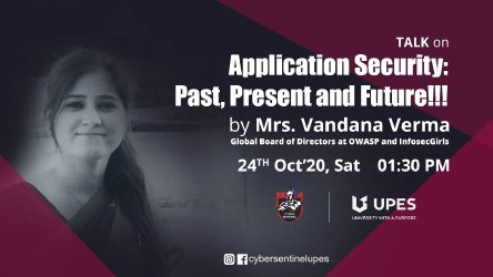 UPES University - Application Security: Past, Present, and Future